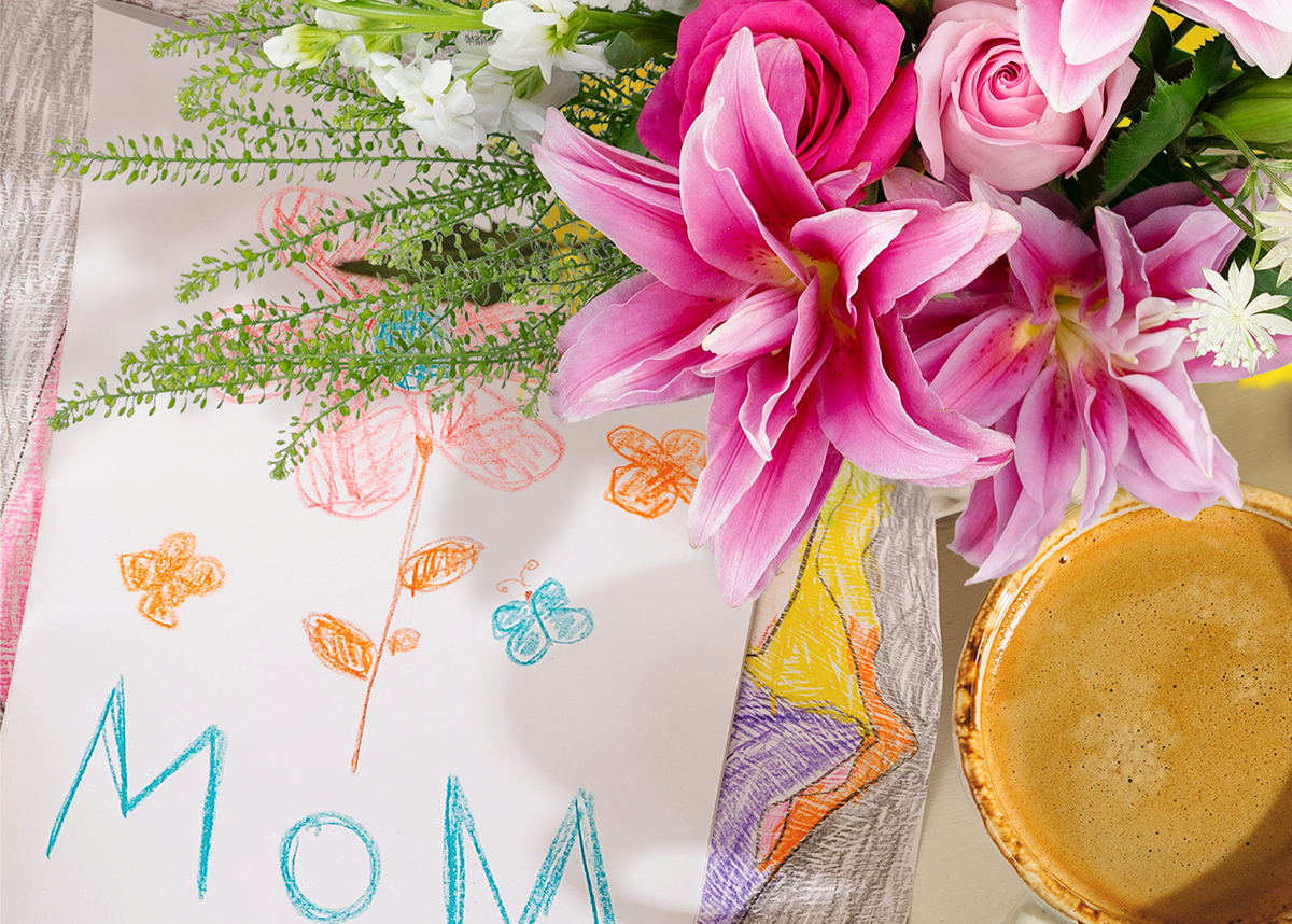 Mother's Day breakfast in bed